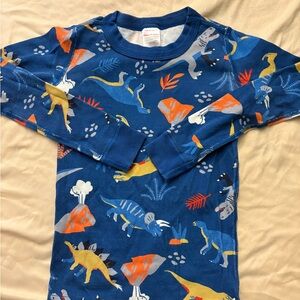 Hanna Andersson Blue Dinosaur Pajama Top